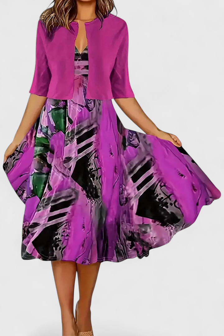 Conjunto de Blazer y Vestido Midi Star