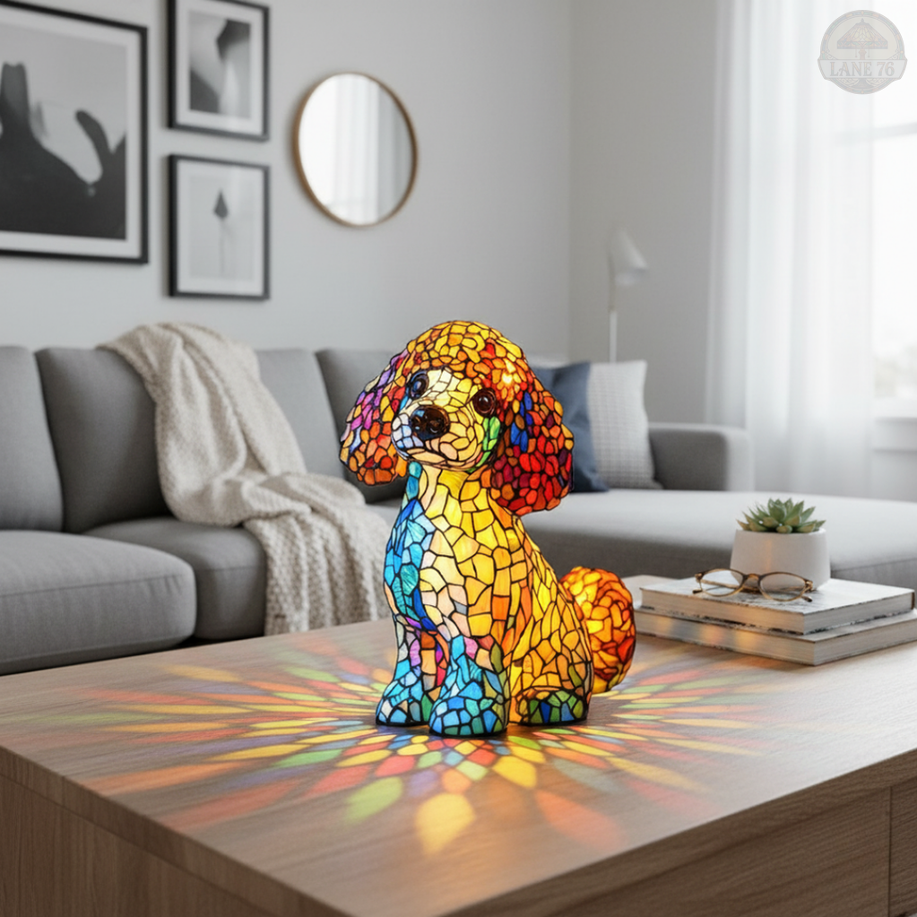 Lámpara Artesanal – El Encanto Elegante del Caniche