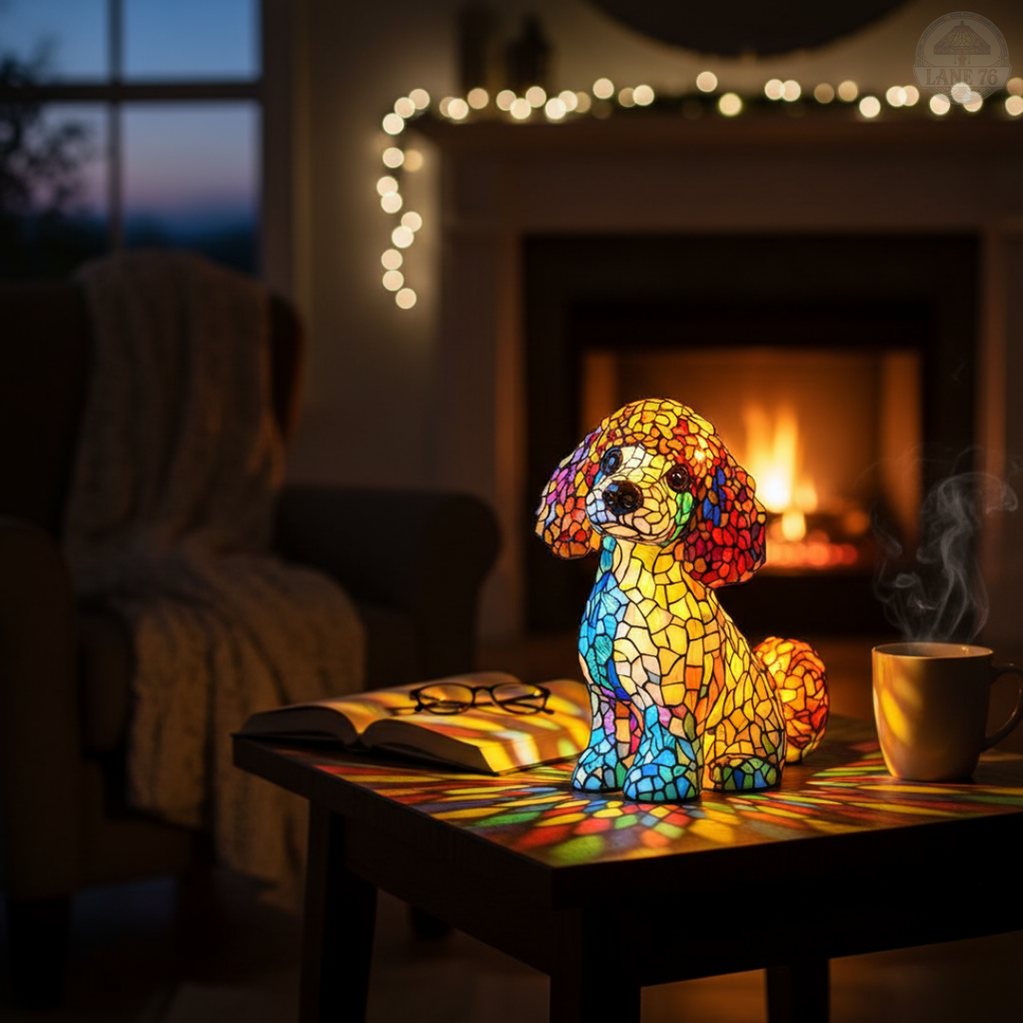 Lámpara Artesanal – El Encanto Elegante del Caniche