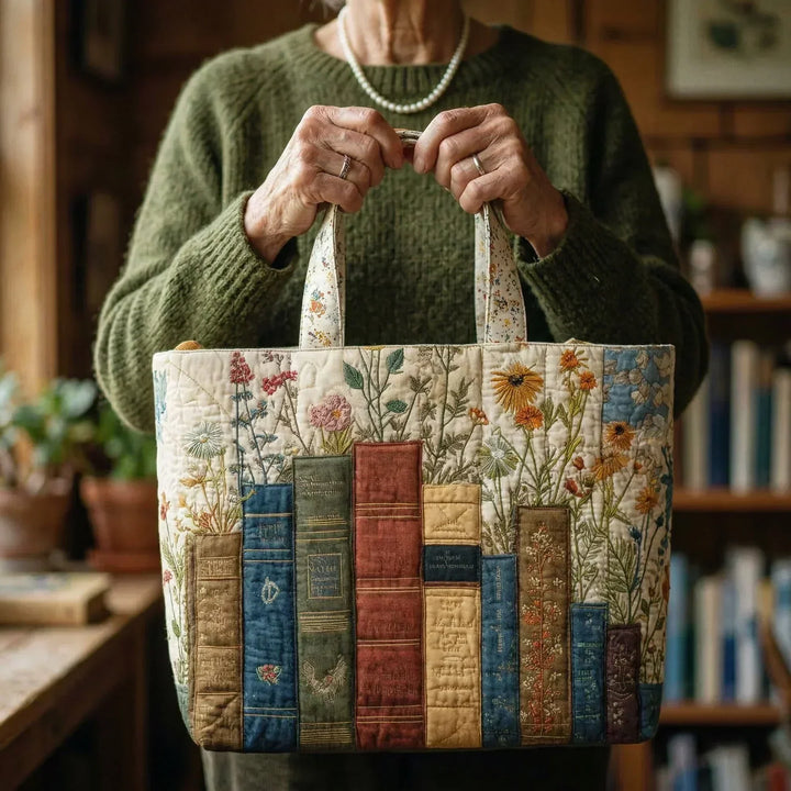Bolso Artesanal – Libros y Flores