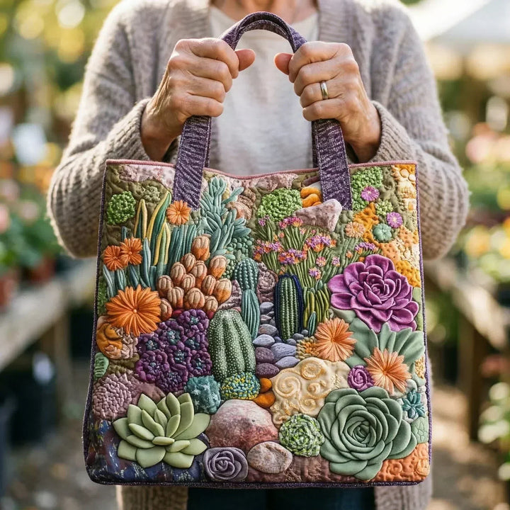 Bolso Artesanal – Jardín de Suculentas