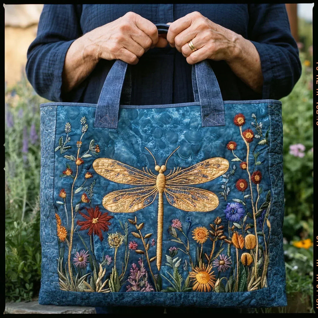 Bolso Artesanal – Libélula Dorada