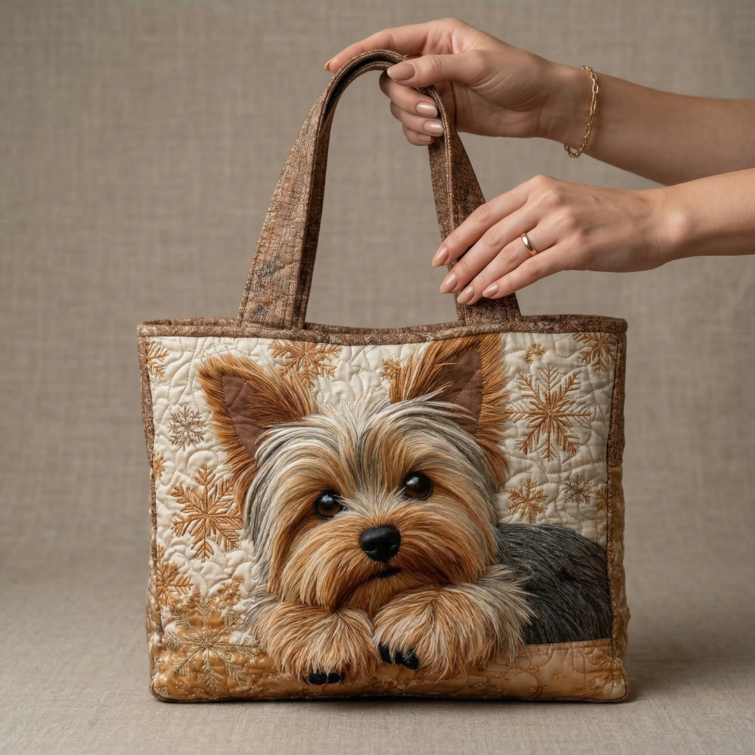 Quiltad väska – Yorkshireterrier
