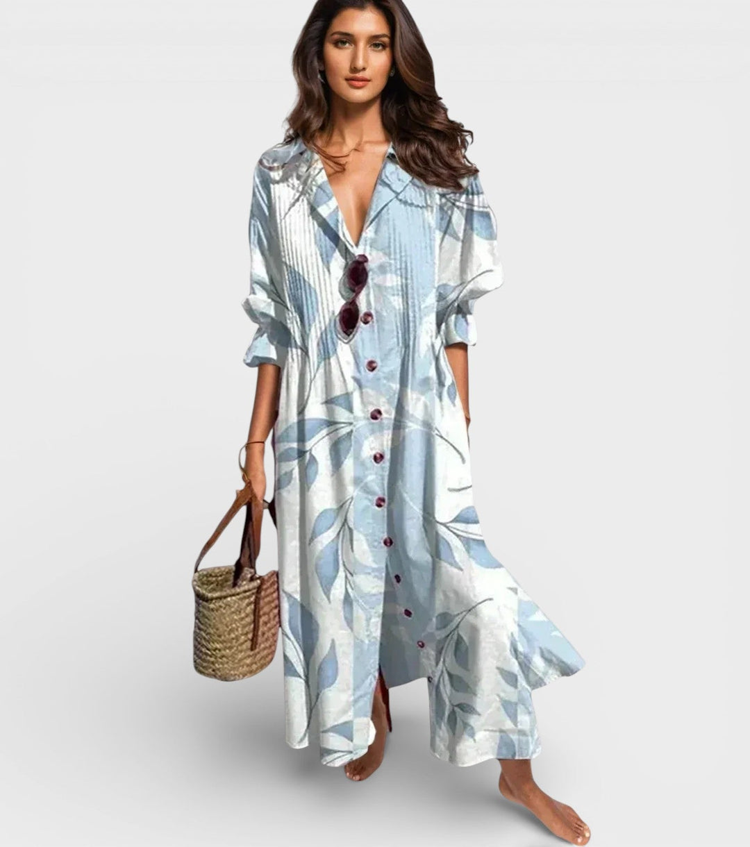 Lidia™ | Vestido maxi boho fluido